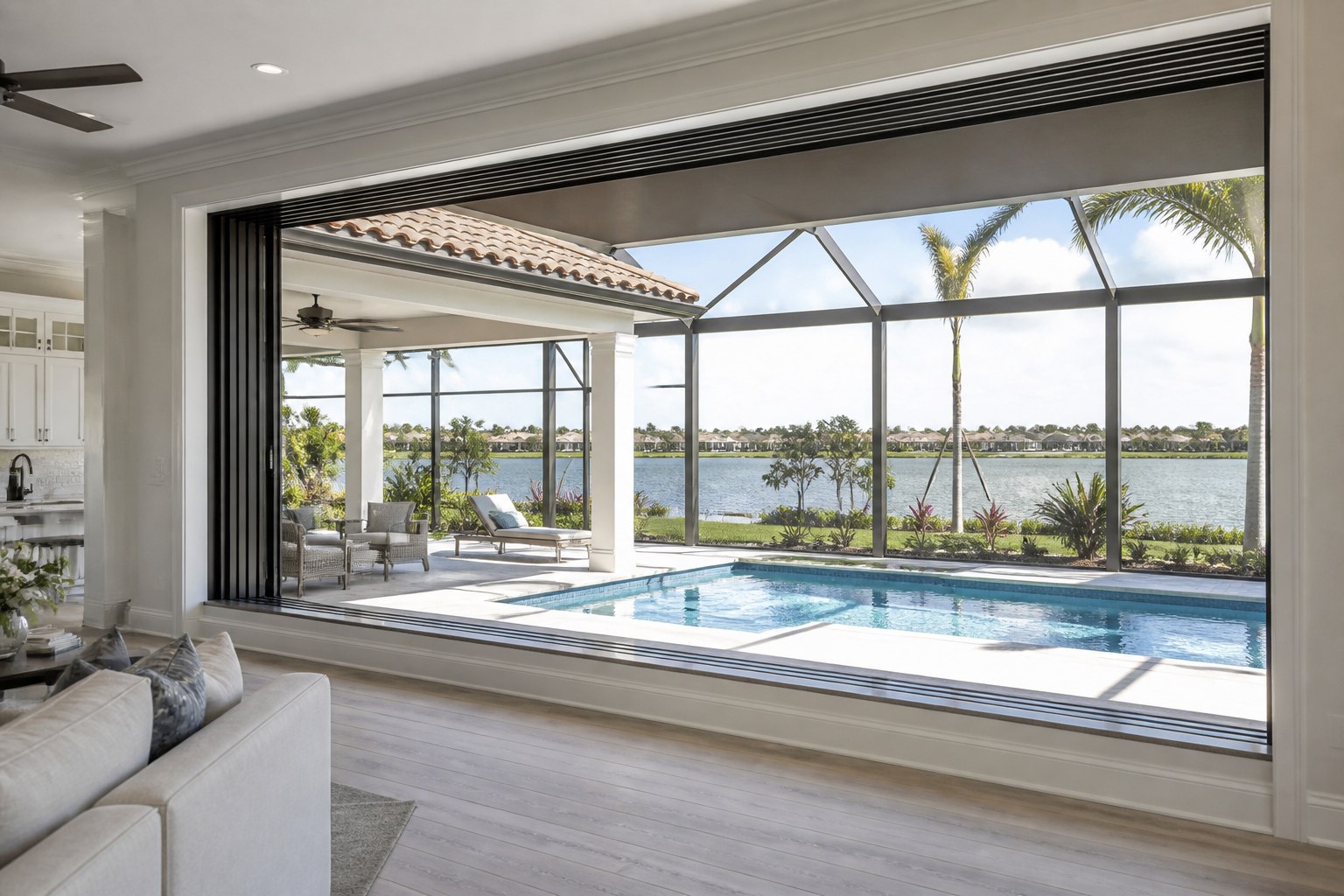 3-Panel Sliding (3-Lite Roller) Windows in Palm Beach, FL | Winslow Windows & Doors - detail 1